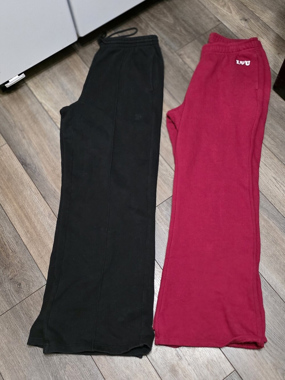 PINK Victoria's Secret Wide Leg Pants - Black & Red
